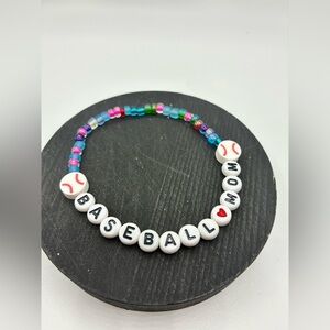 Baseball Mom Beaded Bracelet